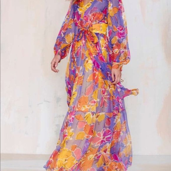 Vintage Givenchy Anzia Chiffon Silk Dress - Picture 2 of 2